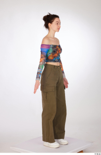 Sutton brown cargo wide leg pants casual dressed long sleeve…